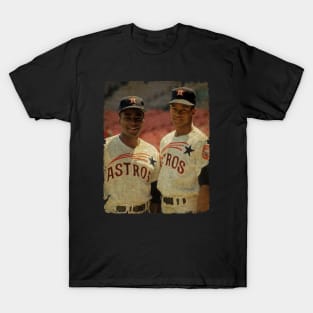 Joe Morgan and Sonny Jackson in Houston Astros T-Shirt